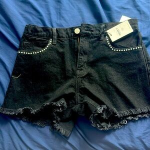 Kids black shorts size 13/14 forever 21